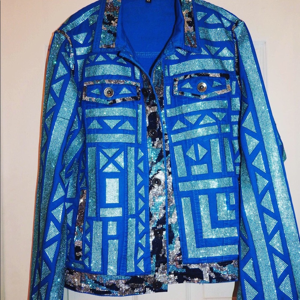 Handmade bling jacket unisex